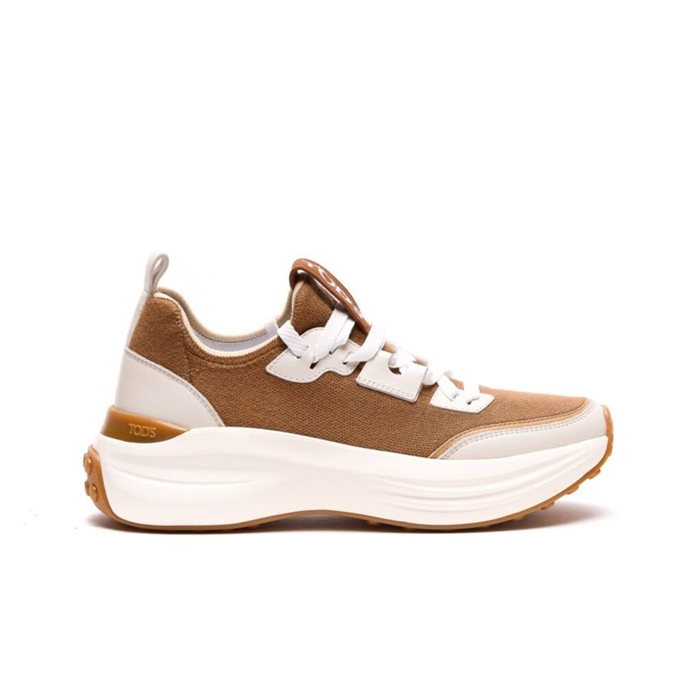 Tod's Women Leather And Fabric Sneakers